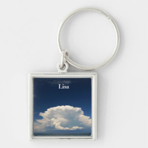 Llavero White Puffy Cloud Photo