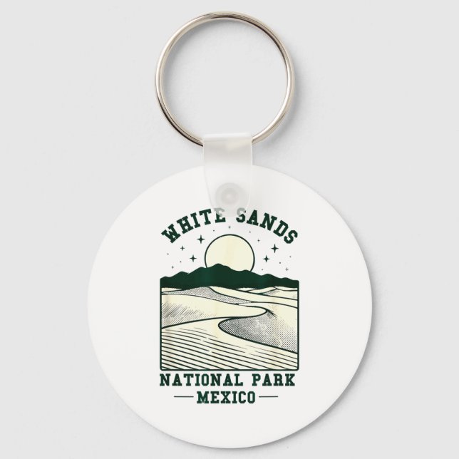 Llavero White Sands National Park Souvenir New Mexico Men  (Anverso)