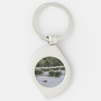 Llavero White Spider Lily key chain 