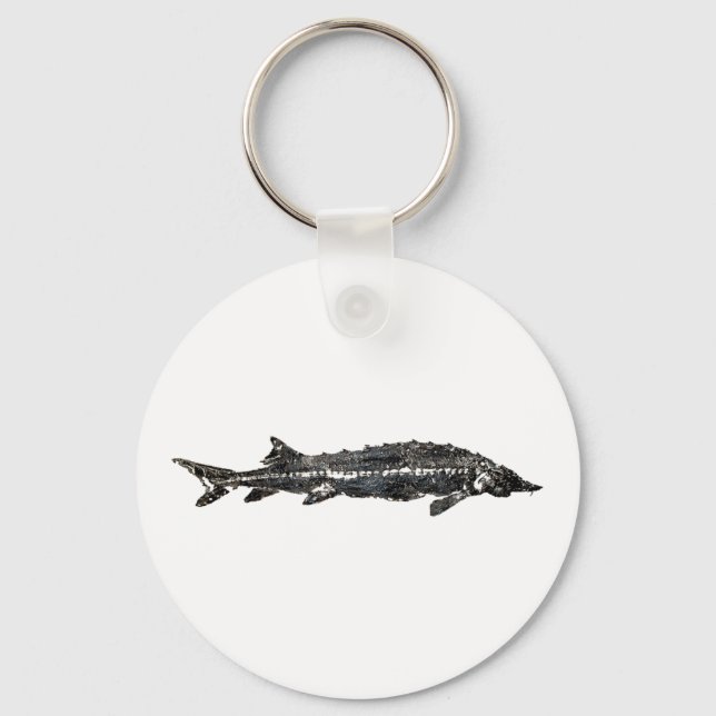 Llavero White Sturgeon Gyotaku-40-Item (Anverso)