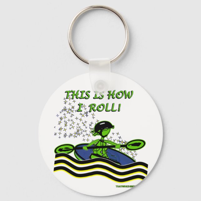 Llavero Whitewater Kayak Roll (Anverso)