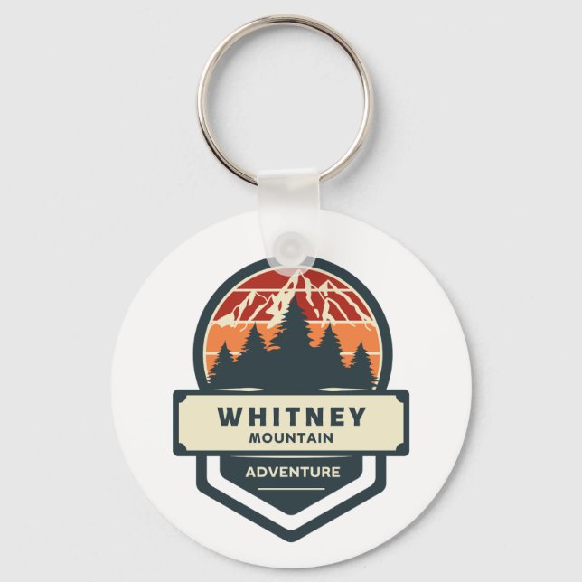 Llavero Whitney mountain peak climbing and hiking (Anverso)
