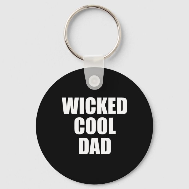 Llavero Wicked Cool Dad Boston Machusetts Accen  (Anverso)
