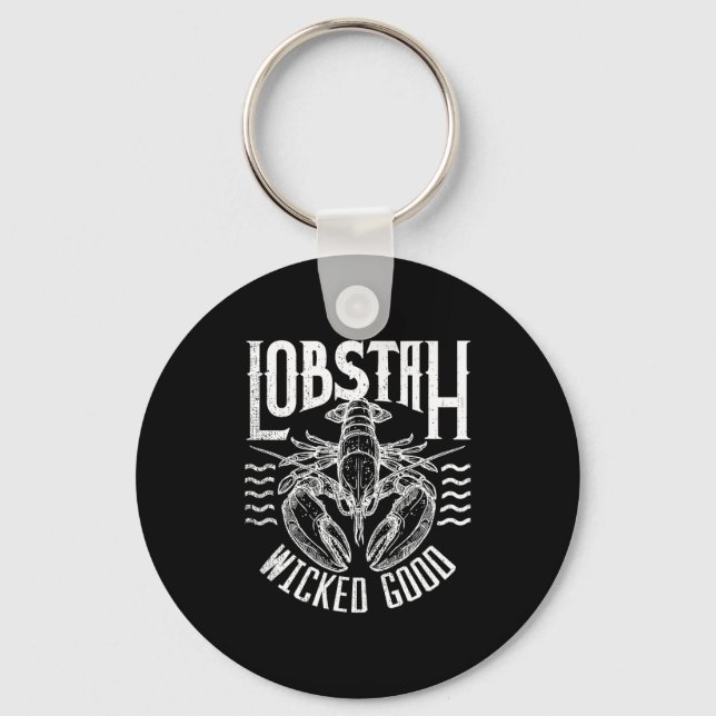 Llavero Wicked Good Lobstah Funny Maine Boston Cape Cod Lo (Anverso)