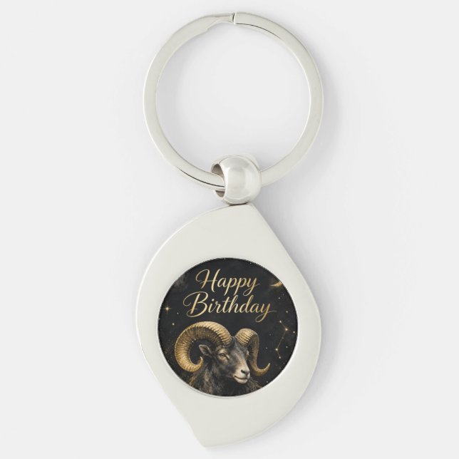 Llavero Widder Happy Birthday Sternzeichen Design (Anverso)