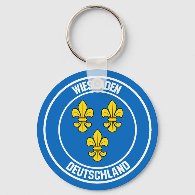 Llavero Wiesbaden Round Emblem (Anverso)