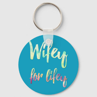 Llavero wifey bride keychain