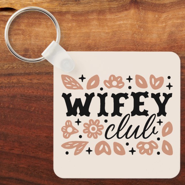 Llavero Wifey club cowboy esposa tradesposa cowgirl estéti (Anverso)
