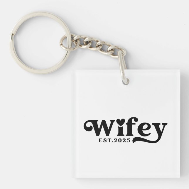 Llavero Wifey Est 2025 (Frente)