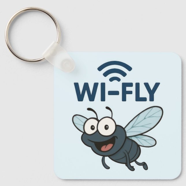 Llavero Wifi divertida (Anverso)