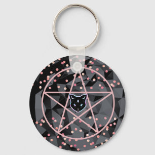Llavero WiizyWitch Magic Witch Cosmic Cat Pentacle Magick