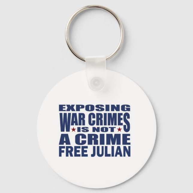 Llavero WikiLeaks - Julian Assange (Anverso)