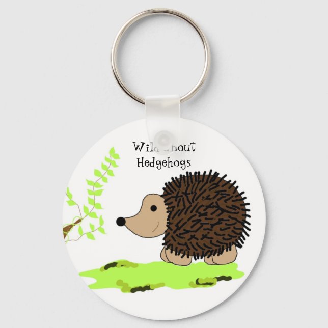 Llavero Wild About Hedgehogs (Anverso)