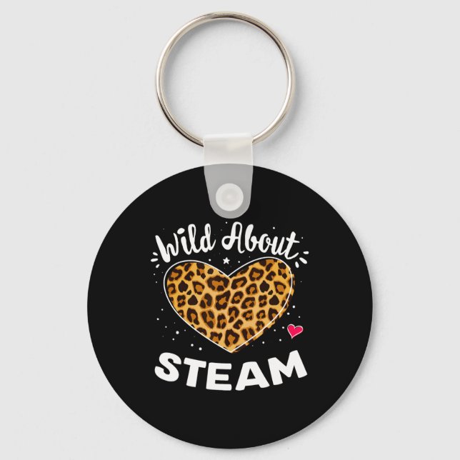Llavero Wild About Steam Leopard Squad Stem Byck To School (Anverso)