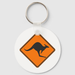 Llavero Wild Australian Kangaroo Marsupial Roo Silhouette