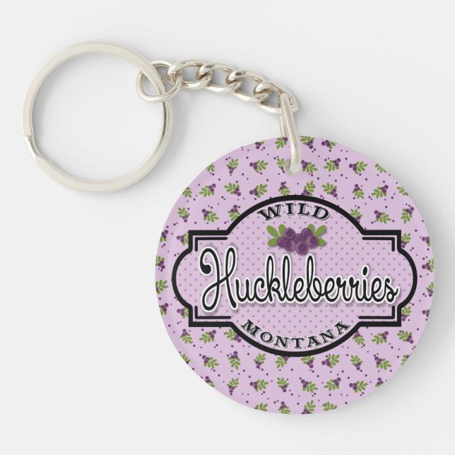 Llavero Wild Montana Huckleberries Key Fob (Frente)
