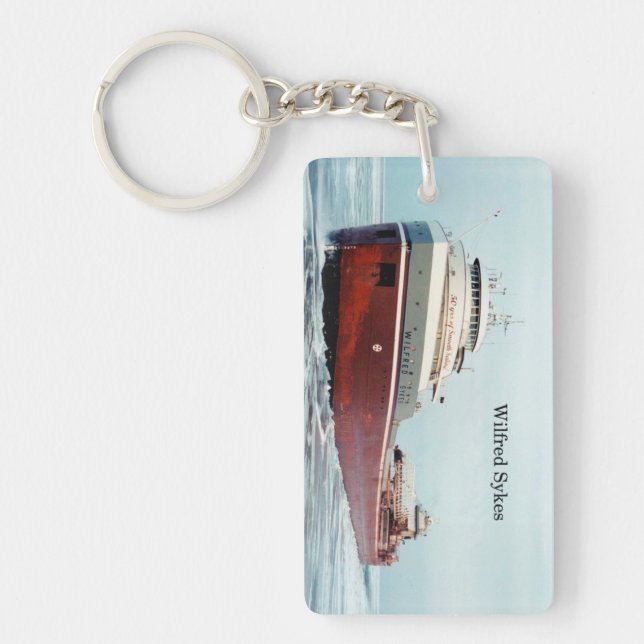 Llavero Wilfred Sykes 50 años de cadena de claves acrílica (Frente)