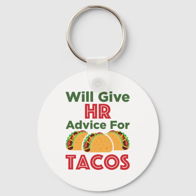 Llavero Will Give HR Advice for Tacos Human Resources (Anverso)