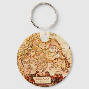 Llavero Willem Janszoon Blaeu Colección de mapas de Aleman