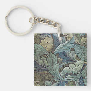 Llavero William Morris Acanthus Sage Flor Flor Botánico