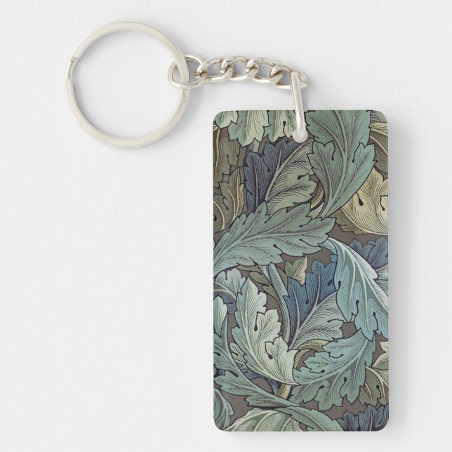 Llavero William Morris Acanthus Sage Flor Flor Botánico (Frente)