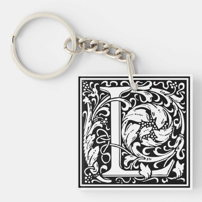 Llavero William Morris Alphabet "L" (Frente)
