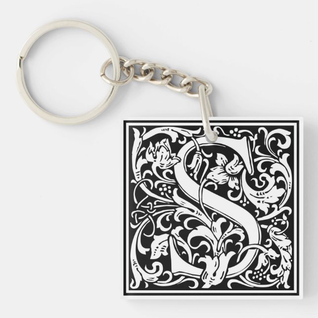 Llavero William Morris Alphabet "S" (Frente)