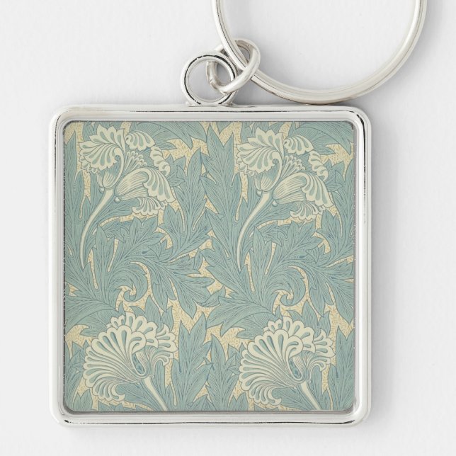 Llavero William Morris Classic Tulip Blue Floral (Frente)
