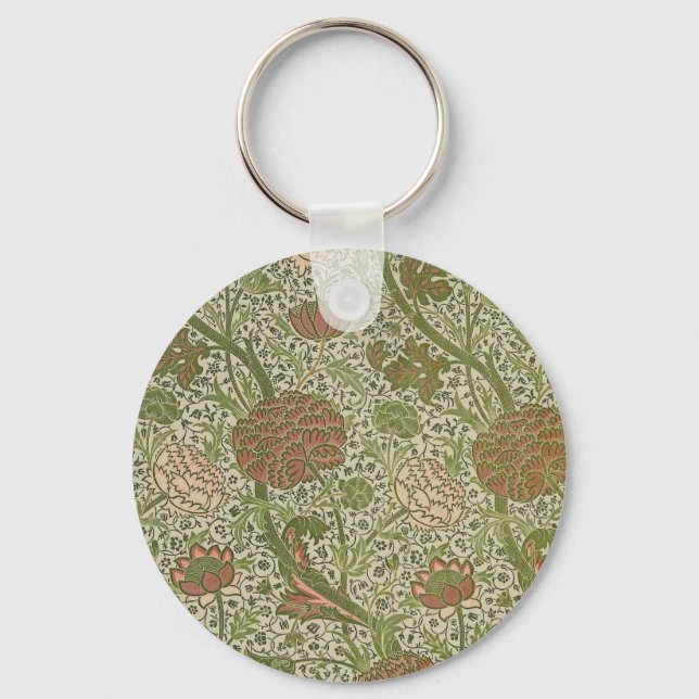 Llavero William Morris Cray Sage Flor Sabio Botánico (Anverso)