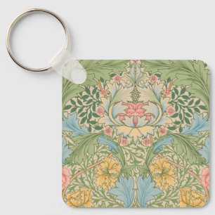 Llavero William Morris Flor Floral Botánica Myrtle