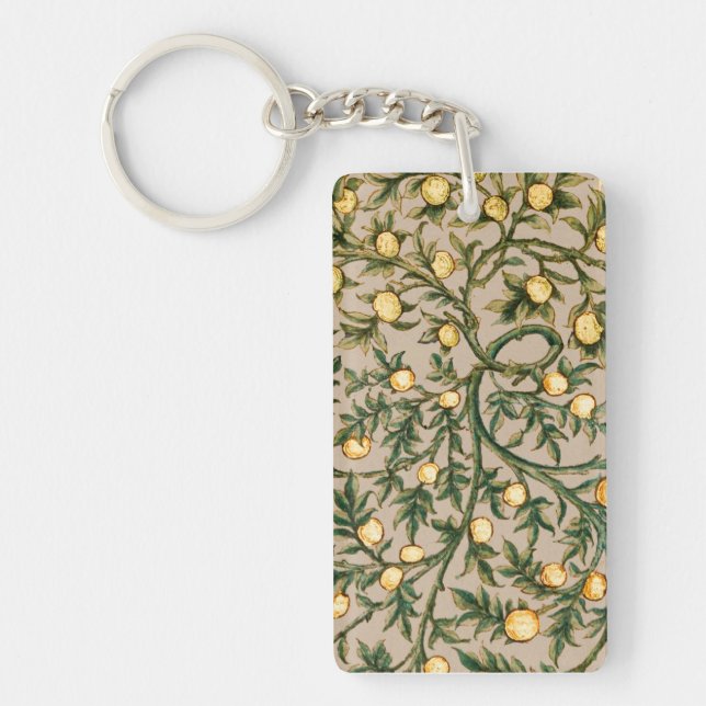 Llavero William Morris Floral Fruit Garden Flower Classic (Frente)