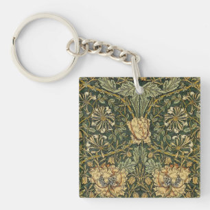 Llavero William Morris Honeysuckle Green Floral
