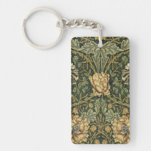 Llavero William Morris Honeysuckle Green Floral