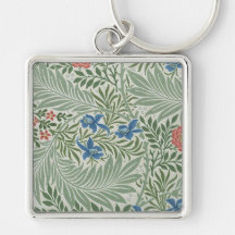 William Morris Larkspur Azul rosa verde floral
