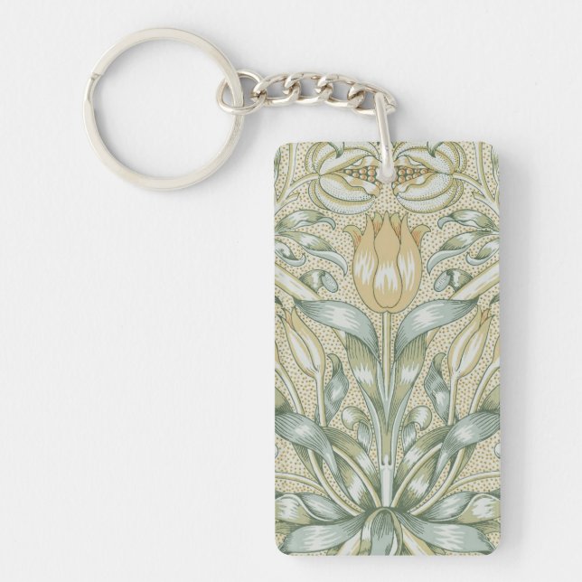 Llavero William Morris Lily y Pomegranate Flower Classic (Frente)