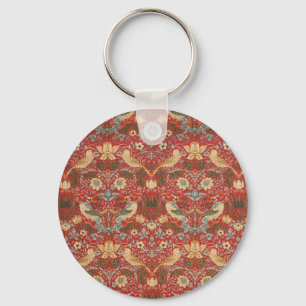 Llavero William Morris Red Strawberry Thief