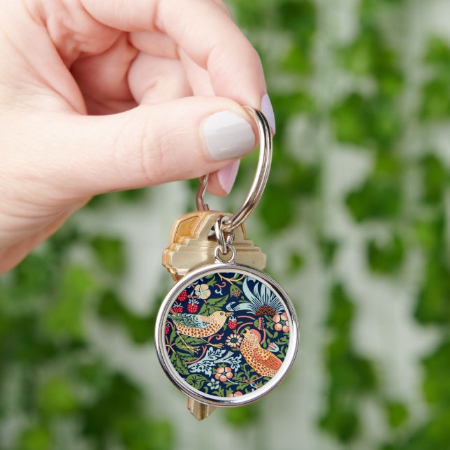 Llavero William Morris Strawberry Thief Keychain (Mano)