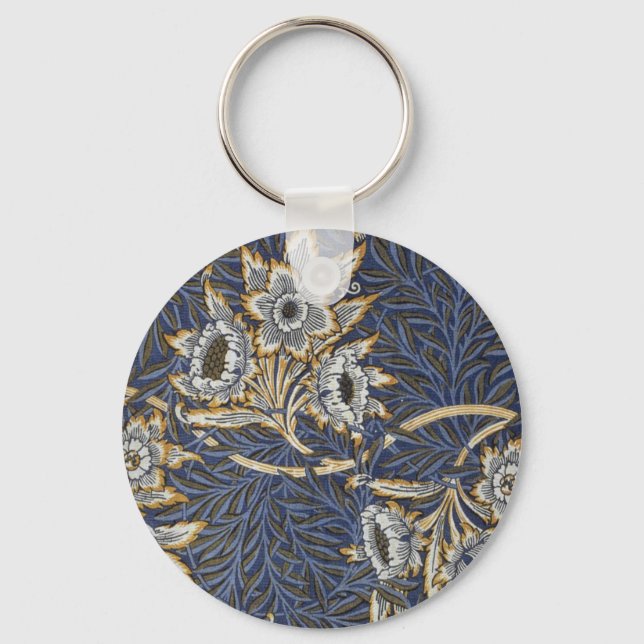 Llavero William Morris Tulip y Willow Floral Pattern (Anverso)