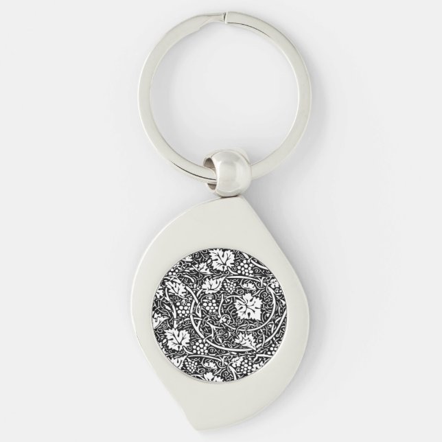 Llavero William Morris Vino blanco negro de uva (Anverso)
