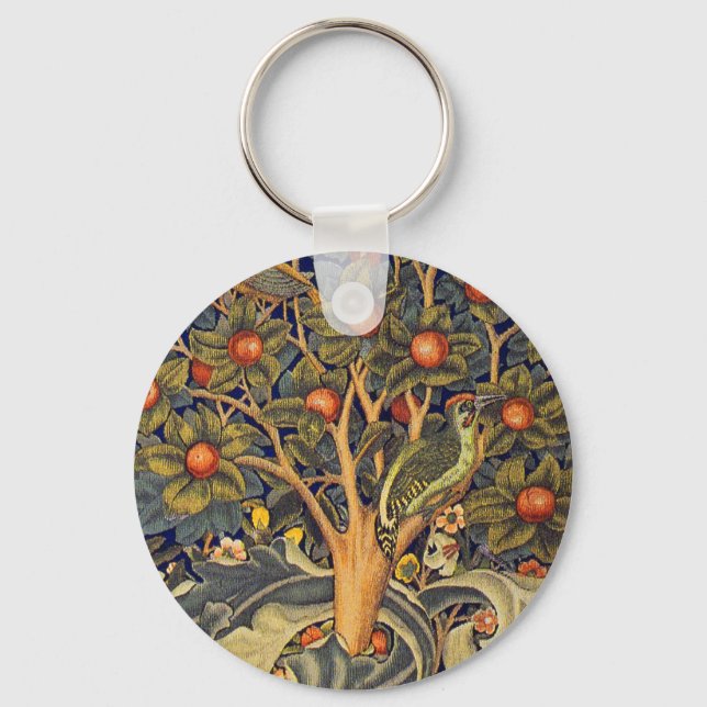 Llavero William Morris Woodpecker Pre-Raphaelite (Anverso)