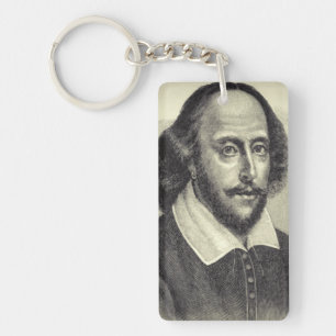 Llavero William Shakespeare Acrylic Keychain