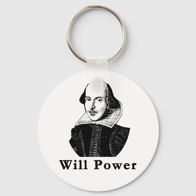 Llavero William Shakespeare WILL POWER Tshirts (Anverso)