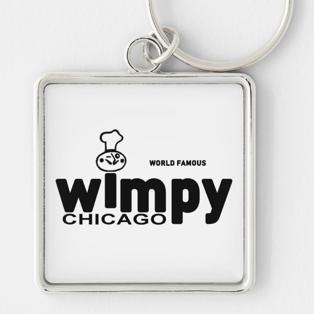Llavero Wimpy Grills Restaurantes, Chicago, Illinois (Frente)