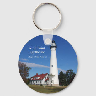 Llavero Wind Point Lighthouse key chain