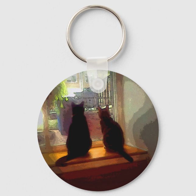 Llavero Window Gazing Kitties CB (Anverso)