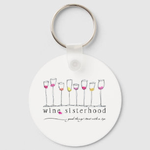Llavero Wine Sisterhood Keychain