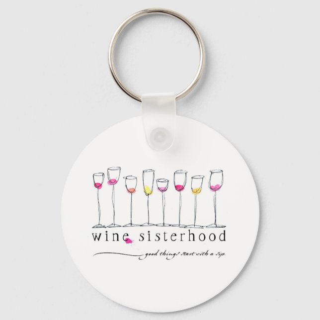 Llavero Wine Sisterhood Keychain (Anverso)