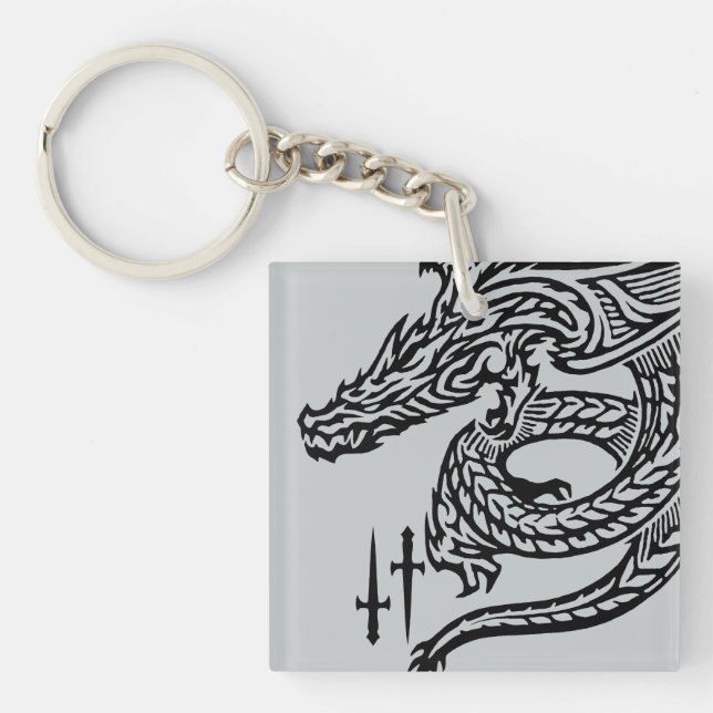 Llavero Wing Dragon Square (doble cara) Keychain (Frente)