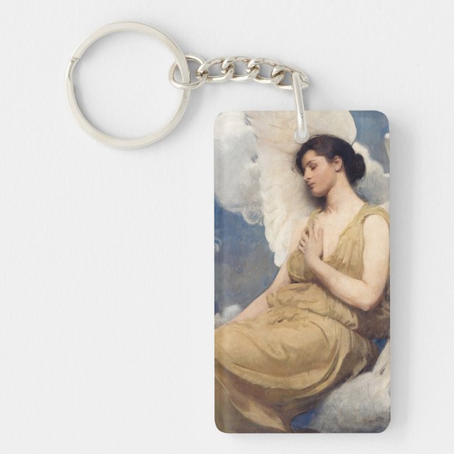 Llavero Winged angel figure sleeping dreaming on clouds (Frente)