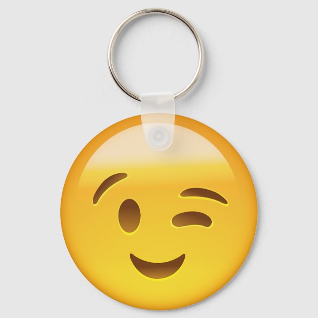 Llavero Winking Face Emoij (Anverso)